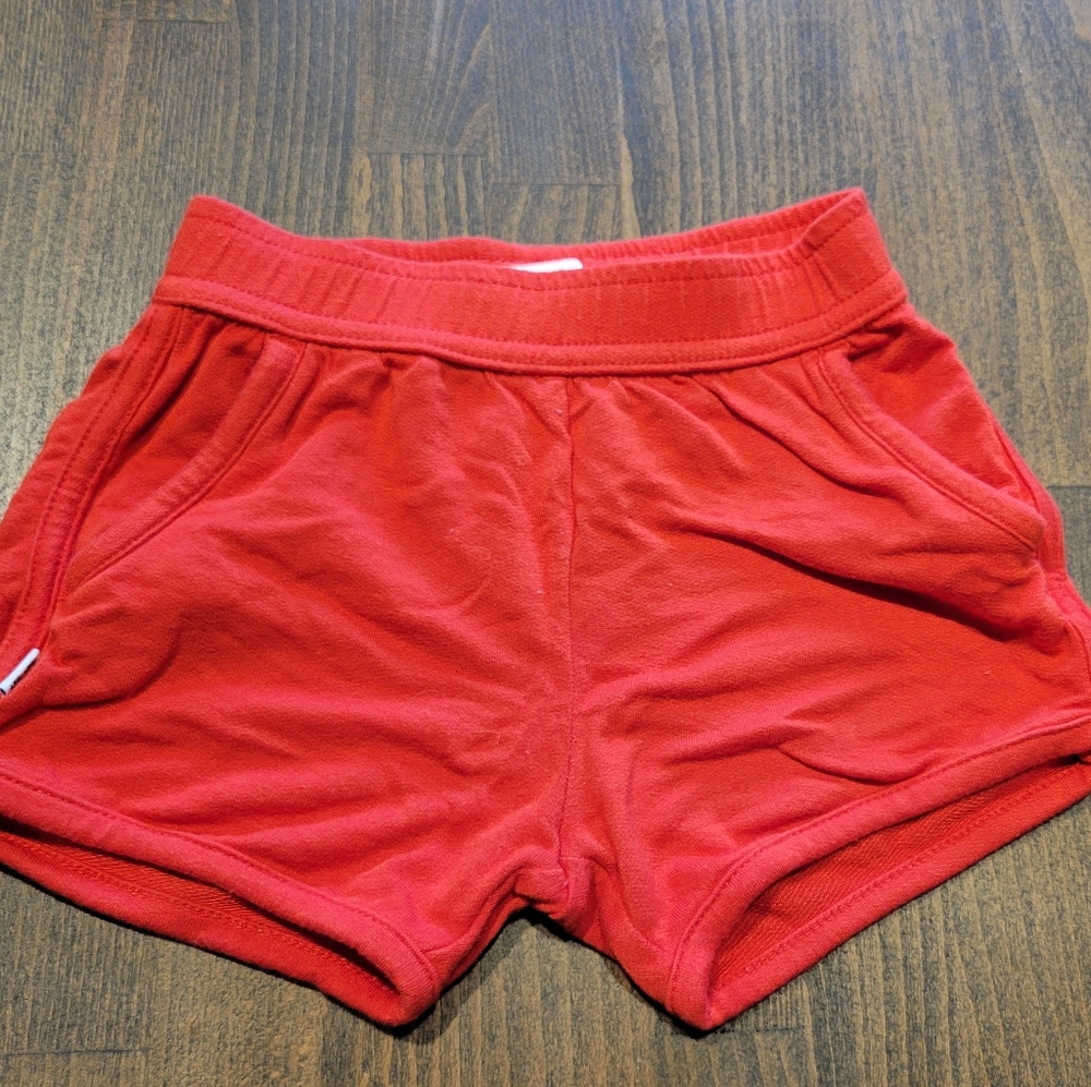 Little Sleepies, red shorts 12-18 month